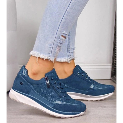 Casualowe sneakersy z zamkiem bocznym