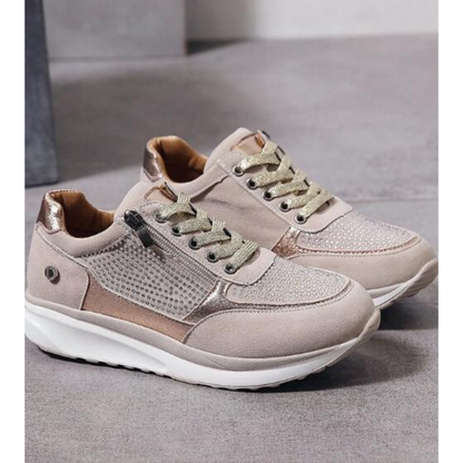 Casualowe sneakersy z zamkiem bocznym