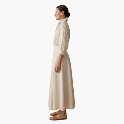Dalia Damska Sukienka na Wesele z Guzikami i Wyraźną Talią w eleganckim styl 4