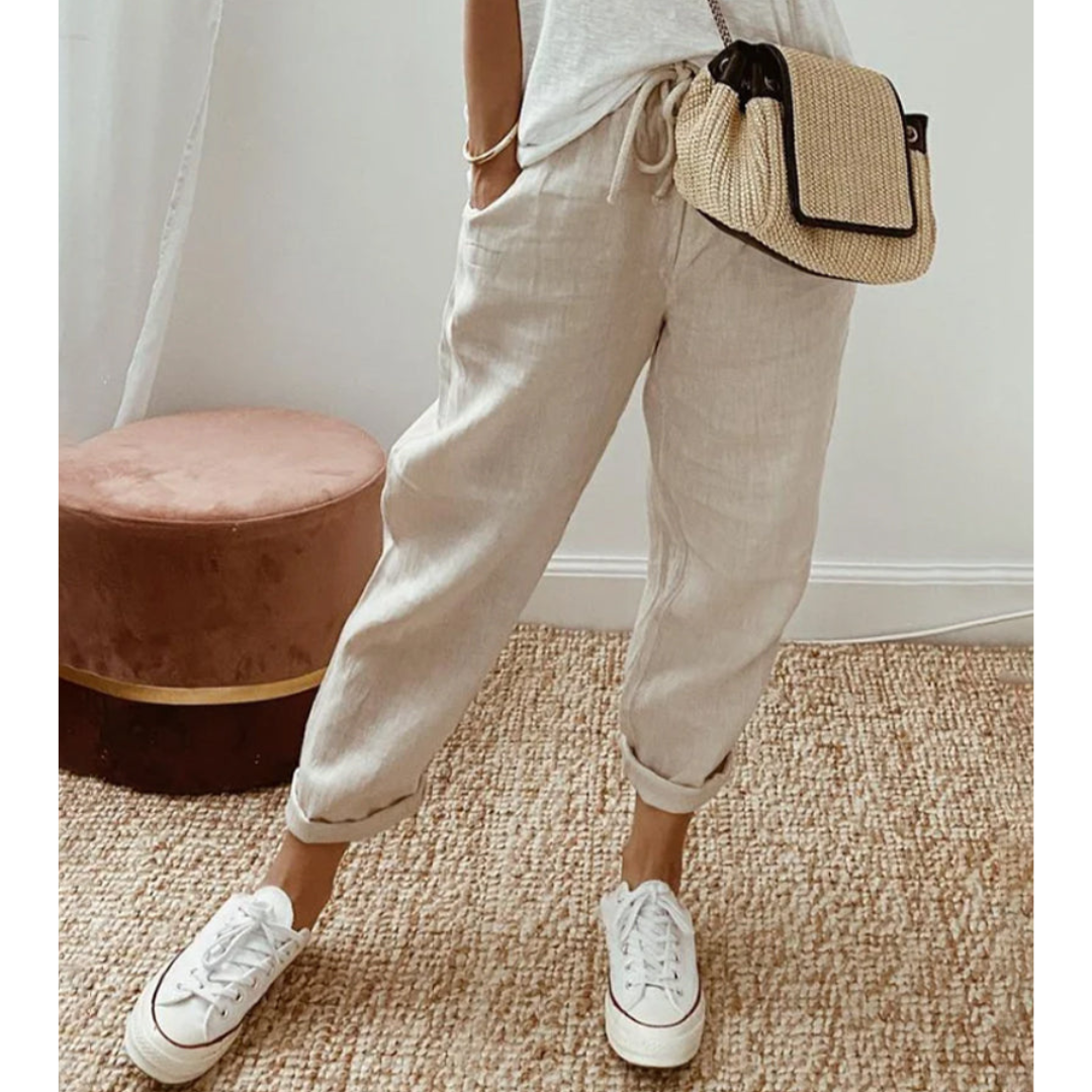 Damskie spodnie cargo casual