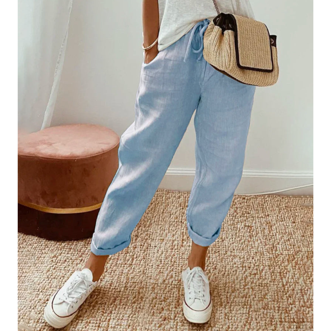 Damskie spodnie cargo casual