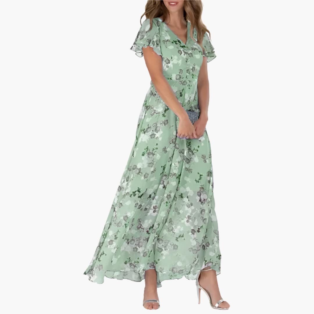 Diva Women's Midi Dress featuring a stylish round neck and elegant sleeveless design, perfect for casual outings and special occasions. 2