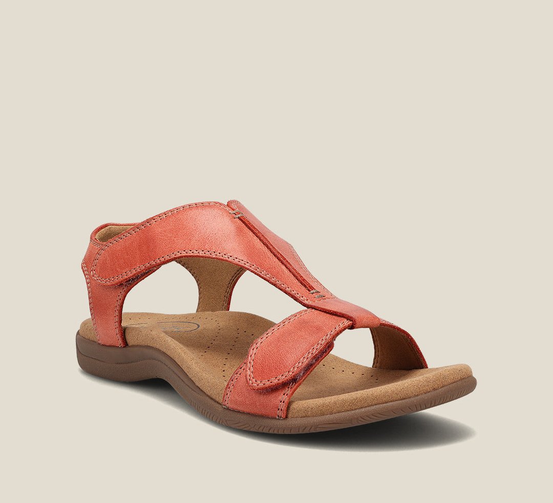 Dora women's sandals with adjustable buckle and orthopedic insole for comfort and support. 0