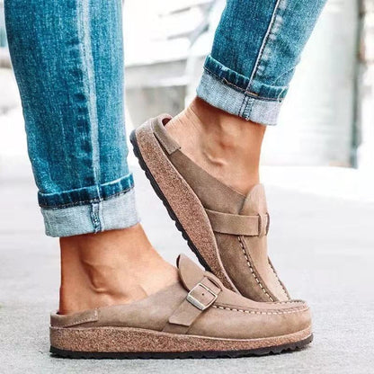 Estera Kobiece Buty z Ortopedycznym Wsparciem i Drewnianym Designem, idealne dla kobiet szukających 6
