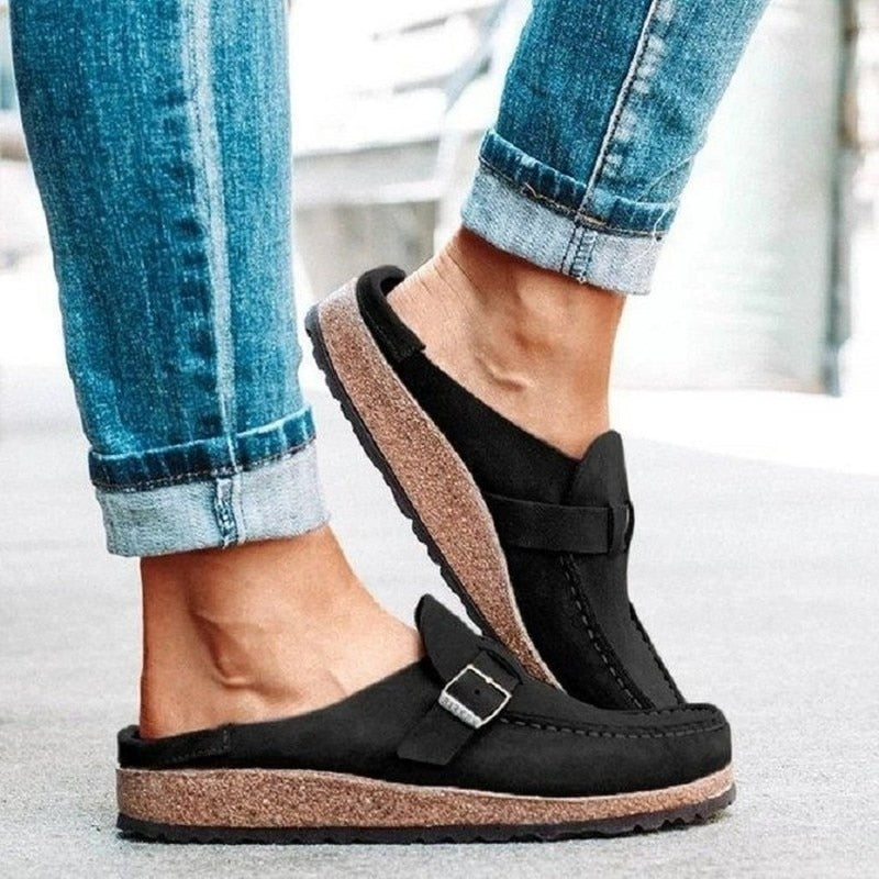 Estera Kobiece Buty z Ortopedycznym Wsparciem i Drewnianym Designem, idealne dla kobiet szukających 7