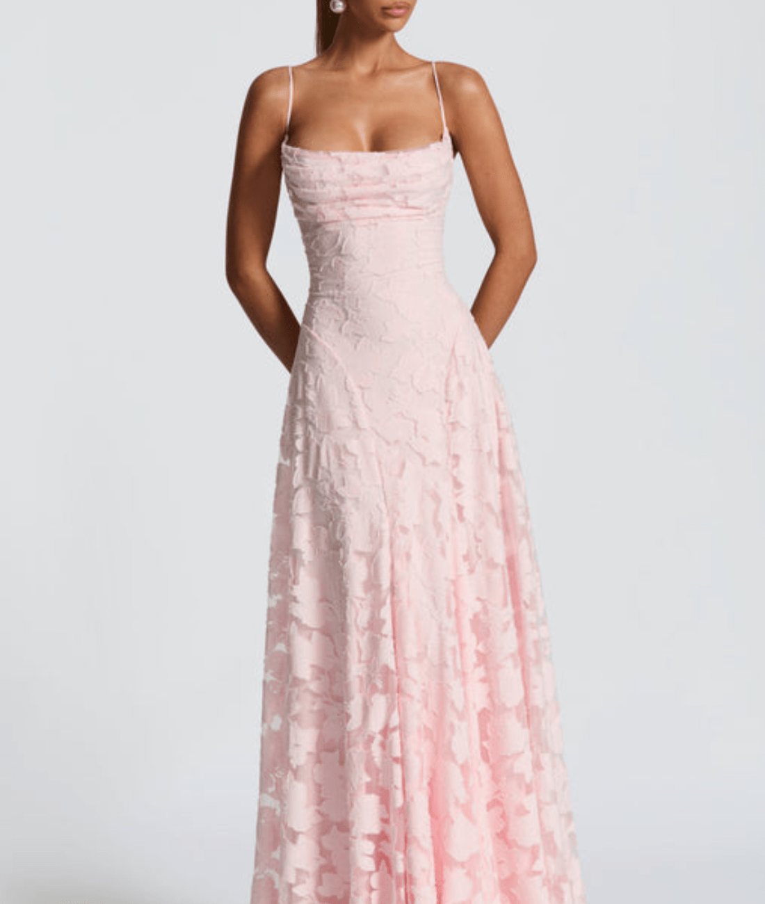 Helia Women’s Maxi Dress featuring a vibrant floral pattern and elegant sleeveless design, perfect for summer outings and special occasions. 4