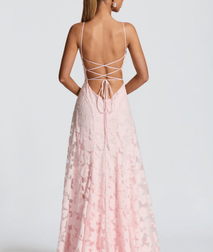 Helia Women’s Maxi Dress featuring a vibrant floral pattern and elegant sleeveless design, perfect for summer outings and special occasions. 5