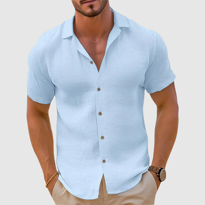 Męska koszula Lorenzo z klasycznym kołnierzykiem, luźnym krojem i eleganckim designem, 3