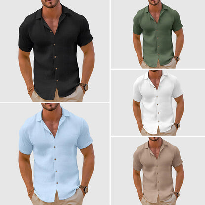 Męska koszula Lorenzo z klasycznym kołnierzykiem, luźnym krojem i eleganckim designem, 5