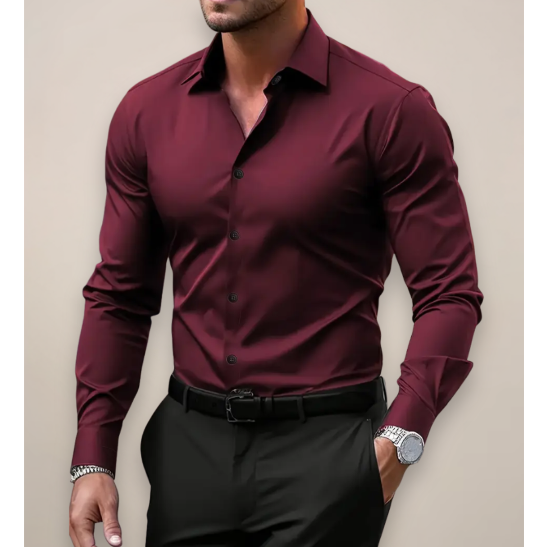 Męska koszula slim fit z długim rękawem