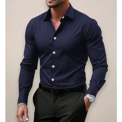 Męska koszula slim fit z długim rękawem
