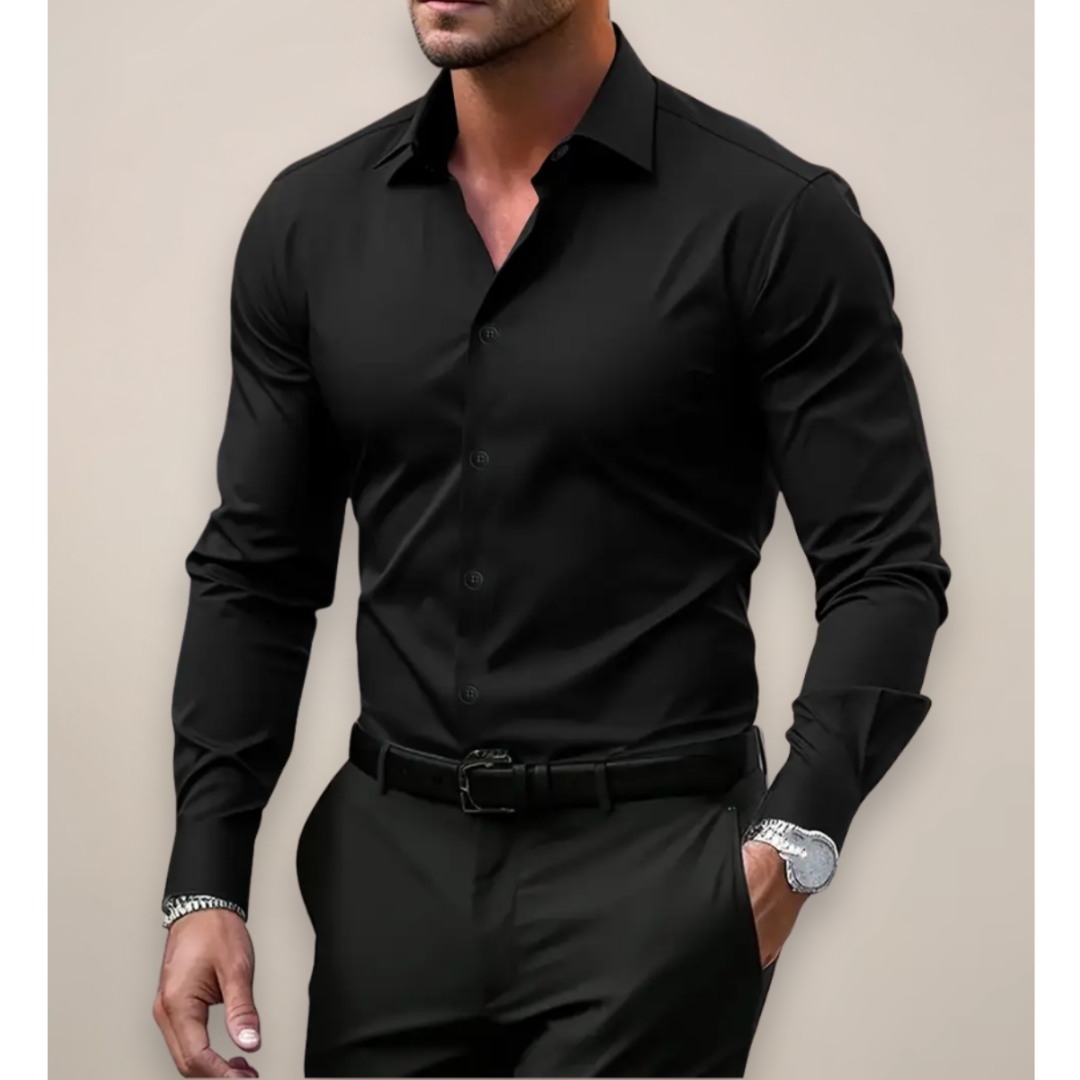 Męska koszula slim fit z długim rękawem