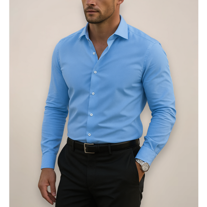 Męska koszula slim fit z długim rękawem