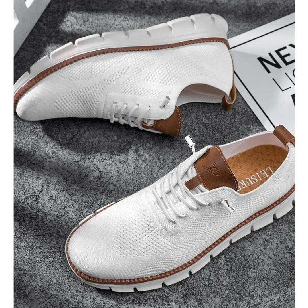 Męskie lekkie sneakersy sznurowane