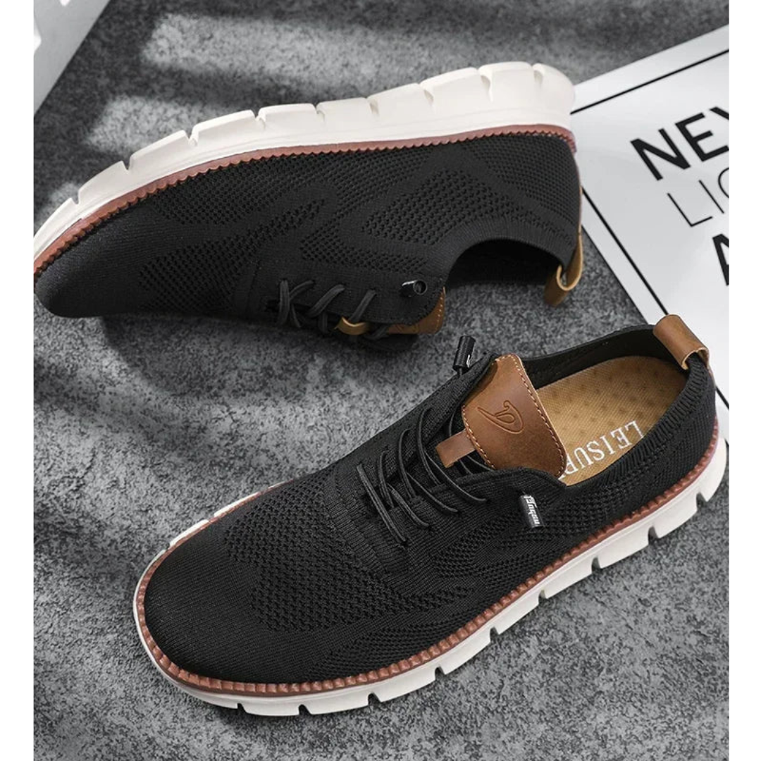Męskie lekkie sneakersy sznurowane