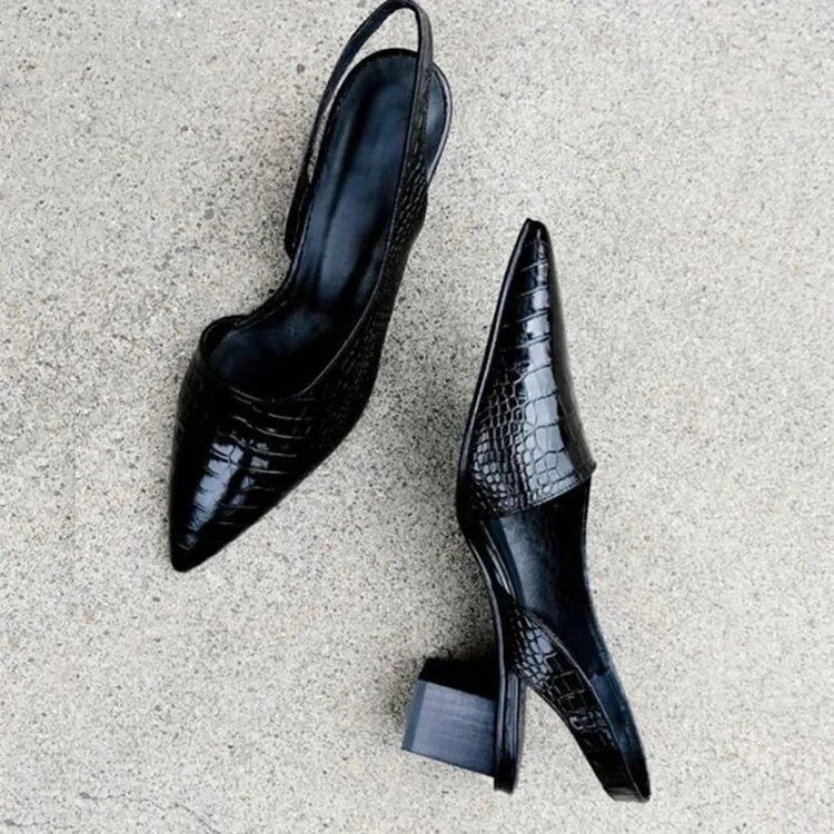 Pernille women's stiletto heels with adjustable strap and pointed toe, perfect for stylish and comfortable footwear. 1