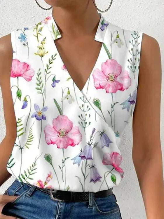 Tessa women's long-sleeve blouse featuring an elegant design in spring colors, perfect for fashionable outfits. 2