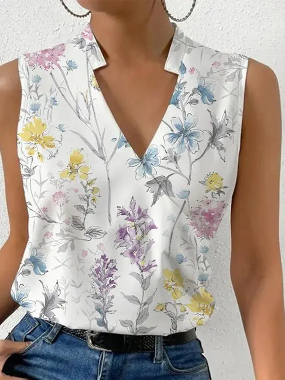 Tessa women's long-sleeve blouse featuring an elegant design in spring colors, perfect for fashionable outfits. 3