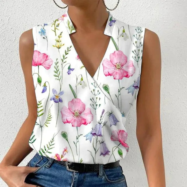 Tessa women's long-sleeve blouse featuring an elegant design in spring colors, perfect for fashionable outfits. 6