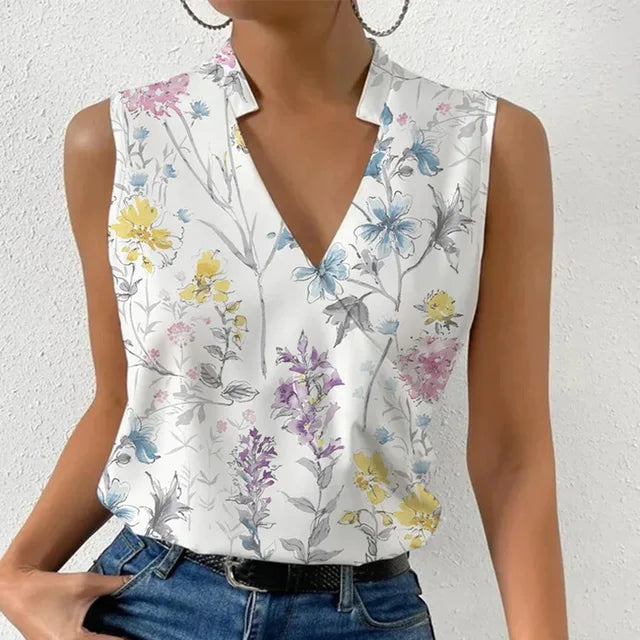 Tessa women's long-sleeve blouse featuring an elegant design in spring colors, perfect for fashionable outfits. 7