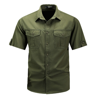 Tomasz men's shirt featuring functional pockets and a comfortable fit, perfect for casual and smart-casual occasions. 3